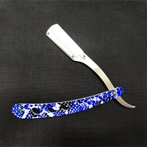 바버샵 면도기 클래식다채로운 전문 수동 면도기 스트레이트 에지 스테인레스 스틸 샤프 이발사 접이식 수, 한개옵션1, 02 blue