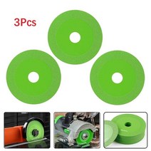 엔진 톱날 연마기 3pcs 100mm 유리 커팅 대리석 세라믹 타일 옥 연마 그라인딩 다이아몬드 블레이드 앵글, 03 3개