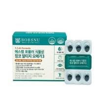 밥스누 식물성 징코 알티지 오메가3 60캡슐