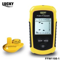 어군탐지기 바다낚시 배낚시 만선 럭키 FFCW1108-1 & 휴대용 에코 사운 더 음파 탐지기 오션 리버 무선 어, 01 FFW1108-1