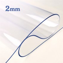 예피아 유리대용 투명매트 두께 2mm식탁매트(5cm)단위, 2mm 세로85cm x, 가로195cm