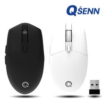 QSENN 무선 마우스 M1000 화이트 블랙 2종