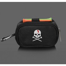 스페이스제이 골프공 케이스 2구 3구 여성 파우치 볼 주머니, 블랙