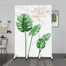 현대적 스타일 이동식 칸막이 파티션 가림막, 골드120-180cm반투명