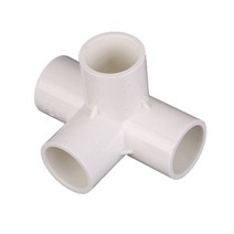 PVC 파이프 연결 부속 자재 PVC소켓 조인트 4구 32MM