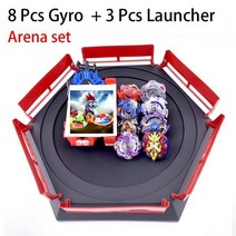 탑스 세트 발사대 Beyblade Toys With Starter and Arena Bayblade 금속 신 버스트 Bey Blade Blades, [15] 10-ZDP-PT-11PCS