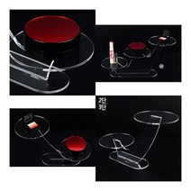 원형 선반 아크릴 진열대 2단 3단 2단 접이식매대 아크릴진열대