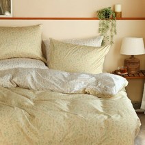 [파코홈] 허브가든 120수 고밀도순면 광폭 이불커버 침구세트SS/Q/K/SK