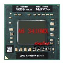 Amd A6-Series A6-3410MX a6 3410 m x 1.6 ghz 쿼드 코어 스레드 cpu 프로세서 am3410hlx43gx 소켓 fs1, 한개옵션0