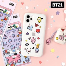 BT21 미니 스티커 2개세트 다꾸 탑꾸 아기자기 꾸미기, RJ