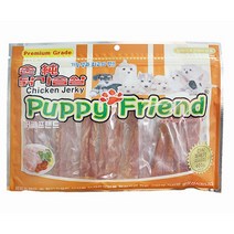 퍼피프랜드 강아지 간식 육포 져키 400g 치킨건식꽈배기 6개, 건식꽈배기