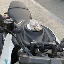 오토바이 주유구 인형 바이크 인형, 회색 양