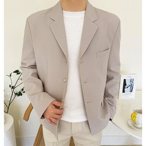 더유니크제이 남자 봄 가을 미니멀 크롭 블레이저 숏 자켓 싱글 정장 3컬러