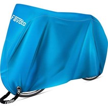 Favoto 자전거 커버 방수 야외 Thicken Oxford 29 인치 방풍 눈 녹슬지 않는 잠금 구멍 보관 가방 포함 산악 도로 도시 비치 크루저 블랙, Blue