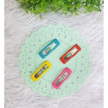 사각똑딱핀 강아지핀 애견핀 고양이핀 강아지머리핀