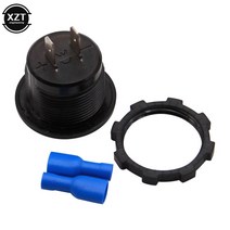 새로운 DC 12V LED 디지털 디스플레이 Voltmeter 범용 자동차 오토바이 방수 볼트 미터 모니터 게이지 액세, 01 black