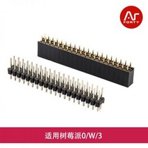 라즈베리 파이 GPIO 핀 40P 남성 좌석 여성, 검은색 행은 핀 다이어그램에 해