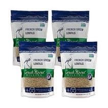 Great River Milling French Green Lentils Non-Organic 24 Ounces (Pack of 4), 1