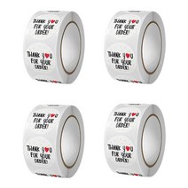 생활일번지 땡큐 핸드메이드 스티커 500매 4개 한세트 총 2000매, 포유어오더땡큐