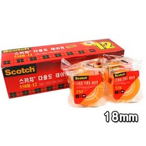[동화오피스] 3M 스카치 투명테이프 리필 550R (18mmx30M) 1갑_12개입