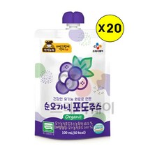 (상온)[아이누리]순오가닉 포도주스100mlx20