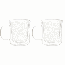 루시드랩 이중 내열 홈카페 유리컵 아메리카노 250ml, 투명