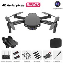 uhd안테나 tv안테나 dmbtv 라디오안테나 tv수신카드E99 Pro2 RC 미니 UAV 4K 1080P 720P 듀얼 카메라 WiFi, 04 black Single 4K-2B