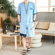 여름린넨반바지 차이나 한세트 단추 빈티지남자패션 A266 1TZ4957 P75 4995980920