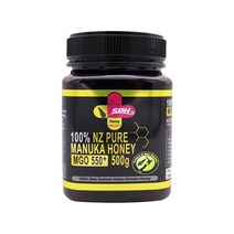[서 우] SPH 100% 마누카꿀 MGO 550 UMF 16 500g 뉴질랜드산, 마누카꿀 500g 5병, 5개