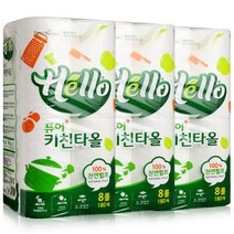 헬로퓨어 키친타올 180매 x 24롤_착한 키친타올
