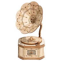 [영문판] 로보타임 ROBOTIME DIY wooden TG408 GRAMOPHONE 축음기