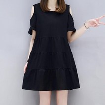 숄더 오프 여성 원피스 미니 여자 외출 여행 귀여운