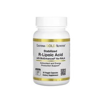 캘리포니아골드뉴트리션 알파리포산 알리포산 r 리포산 100mg 30캡슐, 알파리포산 100mg 30캡슐