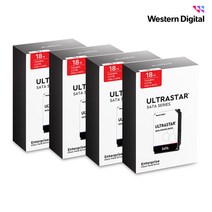 WD ULTRASTAR 18TB DC HC550 패키지 4PACK HDD (SATA3/7200RPM/512MB)