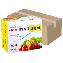 에이스 뽀송이 위생장갑 500매, 10개