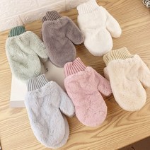 지음 털장갑 겨울장갑 털 밍크 앙고라 울 벙어리 장갑 V-003 극세사 밍크퍼 벙어리 장갑