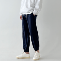 코튼 [M-2XL] 빅사이즈 트레이닝 밴딩 사계절 스웨트 스판 조거 팬츠 (5color)