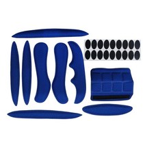 shangren 프리미엄 헬멧 폼 패드 충돌 방지 헬멧 패딩 키트 스폰지 라이너 교체 범용 폼 패드 사이클링 헬멧 돌보기, 210x170x30mm, 블루