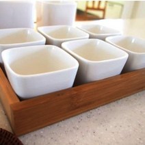 사각볼 찬기 6P세트(대나무트레이 포함), 공원 본상품선택, 공원 본상품선택