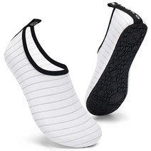 Deevike 여성용 남성용 워터 슈즈 맨발 빠른 건조 아쿠아 양말 슬립온 해변 수영 서핑 요가 운동용 화이트. 11-12 Women/9.5-10.5 Men