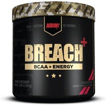 레드콘1 Breach+ Energy(30인분) 그린커피 추출물 BCAA 2:1 BCAA 비율 회복력 증가 아미노 에너지 힘과 지구력 지원(딸기 키위)