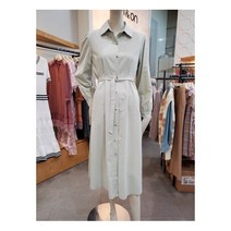 [온앤온] W몰 턱 디테일 면 셔츠 원피스 JW1MO400