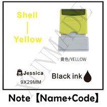 서명 스탬프 아기 이름 헝겊 책 감광성 DIY Scrapbooking 일기 카드 웨딩 장식, [19] Custom name