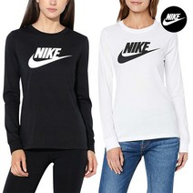 나이키 나이키 우먼스 에센셜 여성 롱슬리브 긴팔 티셔츠 블랙 2종 택일