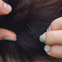 어피 올림머리 U자핀 고정핀 실핀 유핀 6cm