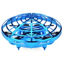 RC헬리콥터 RC헬기 무선헬기 미니 헬리콥터 UFO RC 드론 Infraed 손 감지 항공기 전자 모델 Quadcopter, 02 파란
