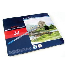 일음쇼핑^^m세르지오 수성 수채색연필 24 디자인 수업 미술 아트 학습용 교육용 세트 그림일medi^^, ab^^선택없는