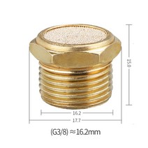 공압 황동 배기 머플러 BSL M5 1/8 "1/4" 3/8 소음기 피팅 필터 감속기 커넥터 구리, 04 A-3