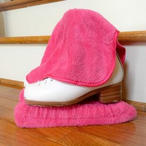 스케이트날집 하키 아이스 스케이트 청소용 타올 쌍 빠른 건조 테리 천 블레이드 커버 담그는 가드 보호 장, 없음