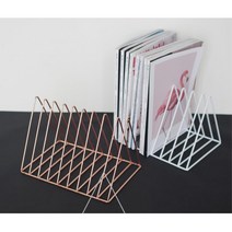 미용 네일샵 병원 감성 잡지 책 꽂이 카다로그거치대, 화이트